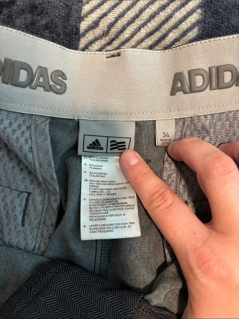 Adidas Men's Charcoal Grey Casual Shorts